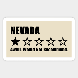 Nevada One Star Review Magnet